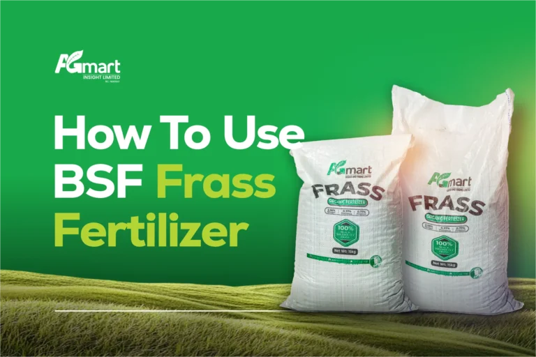 Packaged Agmart BSF Frass Fertilizer designed for Nigerian farmers to promote organic and sustainable farming | Agmart